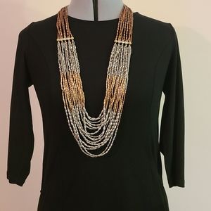 Chico's Long Beaded Necklace
